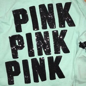 Aqua Blue PINK Sweatshirt